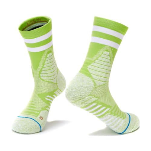 Image of TFO outdoor socks, comfortable and breathable sports socks, wear-resistant running socks and hiking socks 2202215, women's fluorescent green