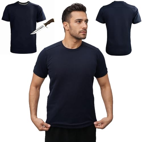 YhsPkAh Roupa anti-punhalada de nível 5 para proteção pessoal, colete anti-punhaladas, coletes anti-punhaladas para segurança, roupas resistentes a esfaques Black-M