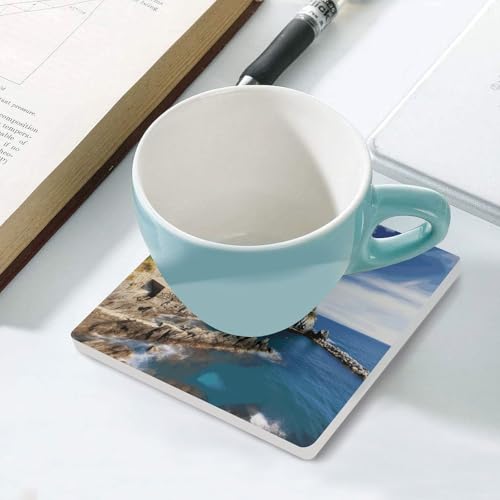 Dessous de verre Cinque Terre anti-traces pour table basse propre - 6