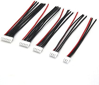 Replacement Part For 5pcs/lot 2S 3S 4S 5S 6S 7S 8S 9S Lipo Battery Balance Charger Cable IMAX B6 Connector Plug - Color 5pcs 1s 2wire 30cm
