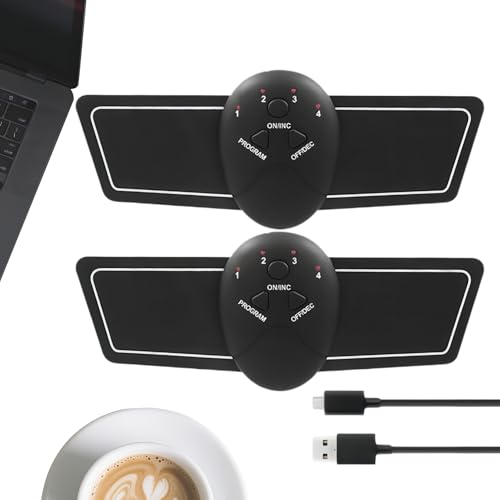 Genérico Dispositivo de recuperación Posterior al Entrenamiento del estimulador Muscular y Brazos de 20 cm | Parche electrónico portátil |, Masaje y tonificación Muscular con Cable USB