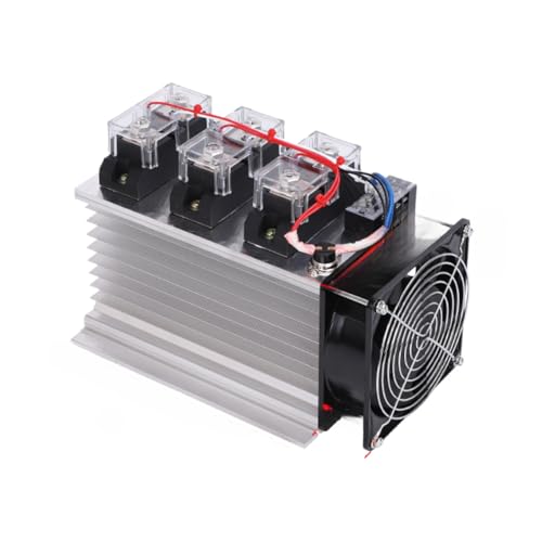 Relais triphasé haute performance 380V avec ventilation active 12V DC AC 100A
