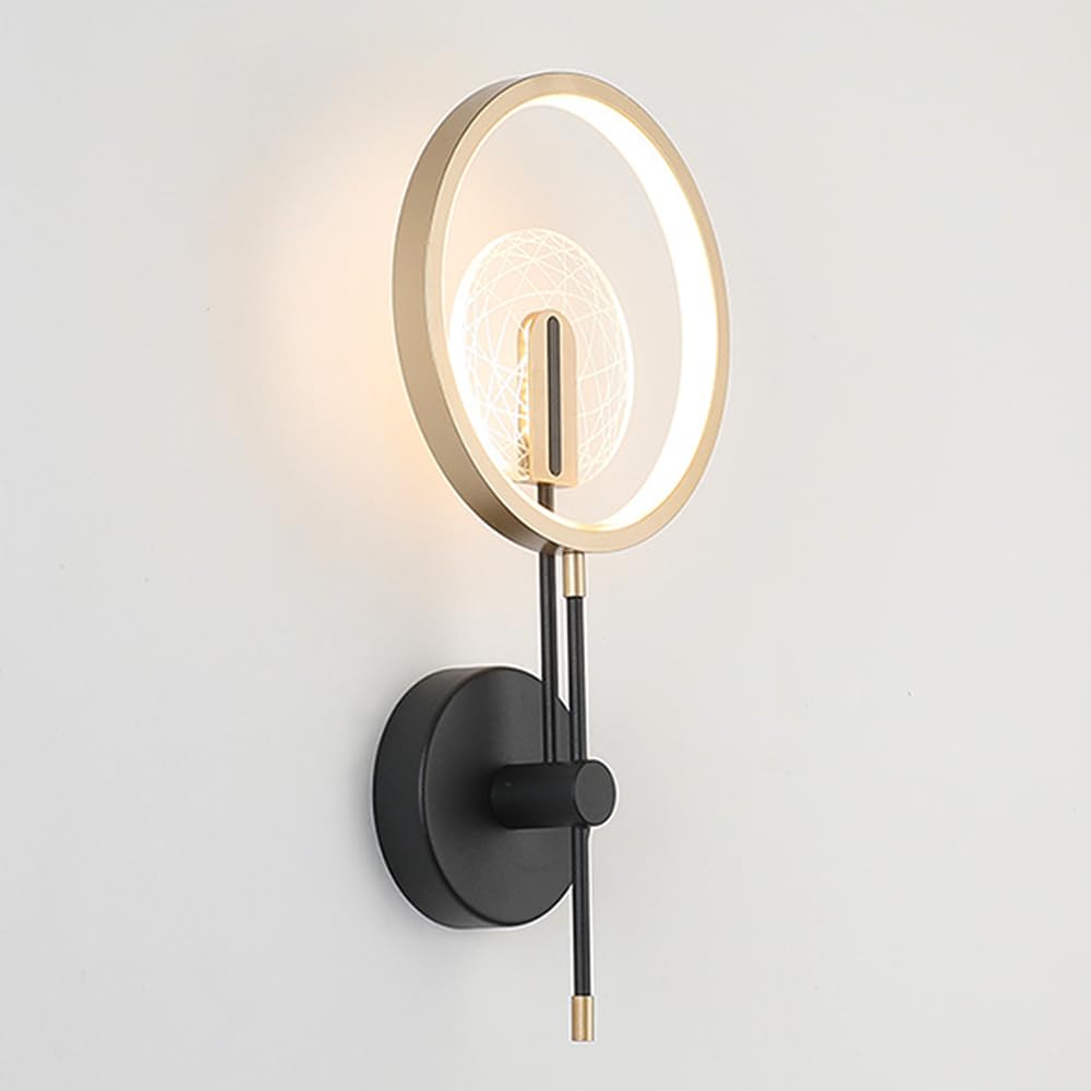 Apliques de pared LED modernos con pantalla de acrílico y luz antideslumbrante