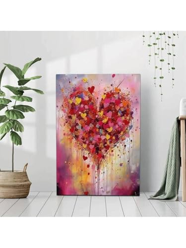 Affiche sur toile amour grand format 80x120 cm cadre chambre