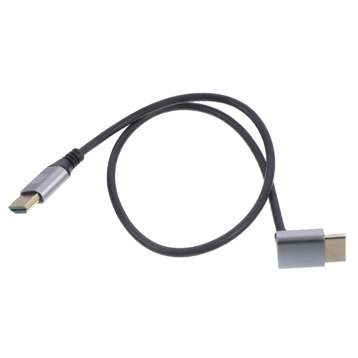 8k Male to Male Video Cable 1m Angled Display Connector for Screen Television Computer Laptop Adapter Electronics Accessory