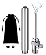 Metall-Duschkopf-Set für Darmspülung mit Durchflussregler – Unisex-Duschsytem zur Intimpflege für Damen & Herren – Inklusive Samthandtasche als Duschzubehör