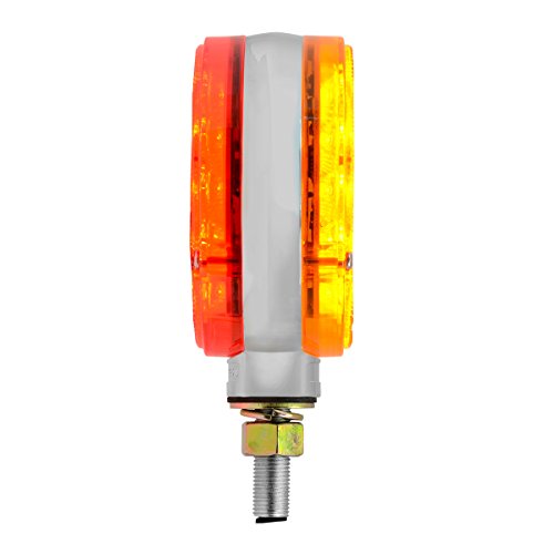 Luz LED peana doble cara ámbar/rojo 4 pulg. para camión miniatura 5