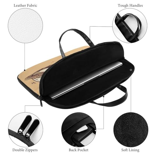 Bolso bandolera para laptop 17" impermeable estilo Perro y Pájaro miniatura 4
