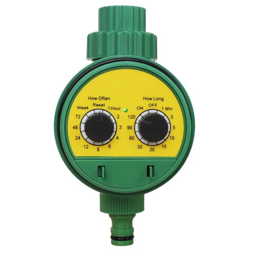 Temporizador de aspersor Temporizador de riego programable a Prueba de Agua Manguera de jardín Sistema de riego automático para césped al Aire Libre, plantación, Invernadero, no Incluye batería |.AGU
