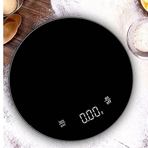 JINGYAN Báscula de Cocina A 0.1 gram Precision Multifunción Cocina Escala de cocción, para Nutrición y Preparación Comidas, Tamaño: 15 cm * 15cm 2.5cm, PCS