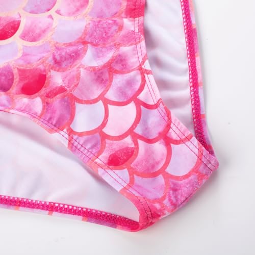 Image of GRACE KARIN Girls Long Sleeve Swimsuit Mermaid Bathing Suit Rash Guard Swimwear 4 Piece Size 5-12