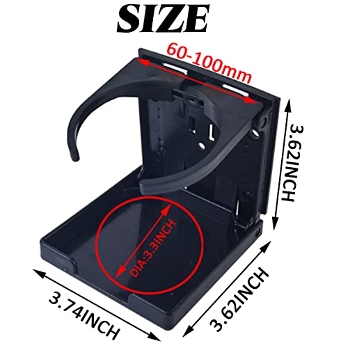 Nsbell 2Pcs Adjustable Folding Drink Holder Universal Car Cup Bottle Holder For Cars Trucks Rvs Autos Boats Accessories With Wall Mounted Screws #TOP1