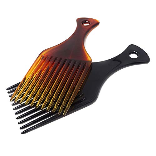 Peines para cabello 2 piezas plástico para cabello rizado miniatura 5