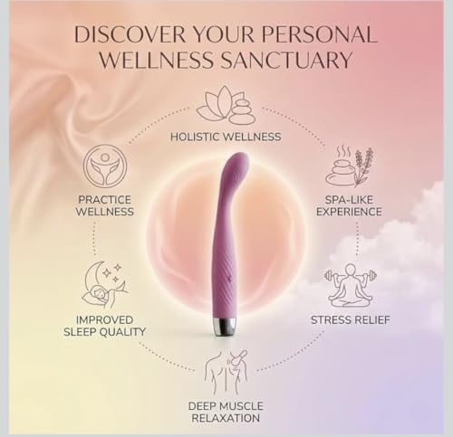 Image of HR World Beauty Groove Rechargeable Silicone Personal Massager for Women | Waterproof | Multiple Vibration Modes | USB Rechargeable | Lavender
