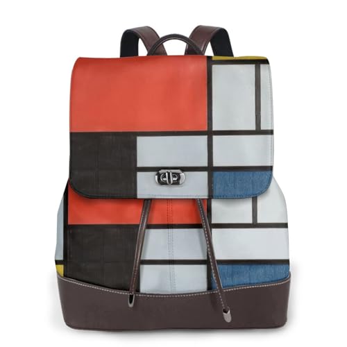 Sac à dos en cuir EdWal au design artistique pour femme active et élégante