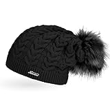 Einzigartiges Design mit tollem Strickmuster, lässigem Beanie Schnitt, Neverless Emblem und weichem Bommel als modischer Eye-Catcher