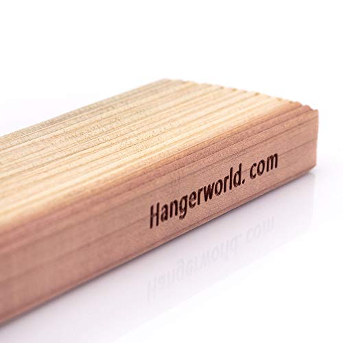 Hangerworld Pack Of 10 Skirt And Pants Hangers With Clamp Clips, 10.6Inch American Cedar Wood Hanger #TOP7