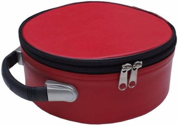 Masonic Regalia Large Hat/Cap Case – Premium Red Leather