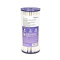Whirlpool Whole House Large Capacity Pleated Sediment Filter WHKF-WHPLBB, NSF Certified 30 Micron Rating Reduces Sand, Soil, Silt & Rust, 4.5" Diameter Fits Most Home Water Filtration Housings