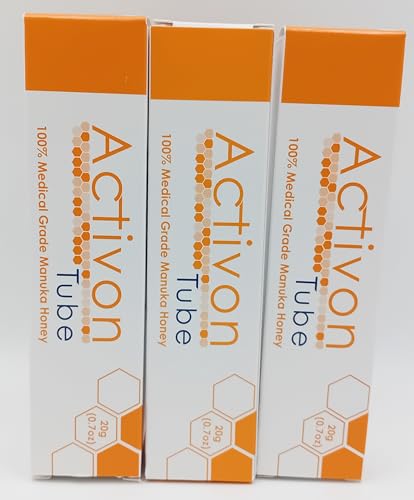 Activon Tube 100% Medical Grade Manuka Honey 20g - Pack of 3 | Natural Wound Care Solution | Antimicrobial and Healing Properties