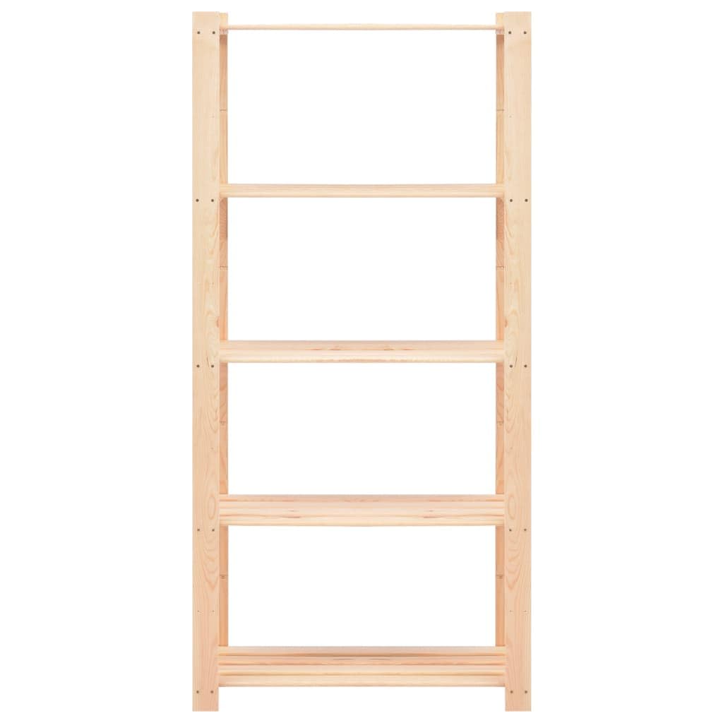 Étagères de Rangement à 5 Niveaux 10pcs 80x38x170 cm Pin 250 kg,Entreprise & Industrie,Stockage Industriel,Étagères industrielles,118 kg-3051116