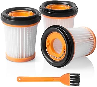 iVanzoll Wandvac filter for Shark ION W1 Cordless Handheld Vacuum WV200, WV201, WV205, WV220, 3 Pack Fabric Vacuum filter Compare Part # XHFWV200 (W1 Filter)