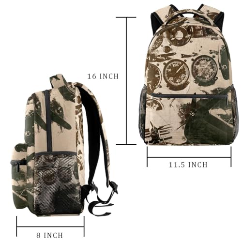 Sac à dos d'école ergonomique hélice grunge pour soulager le dos des ados en voyage - 2