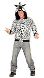 Zebra Herren-Kostüm : Jacke mit Kapuze