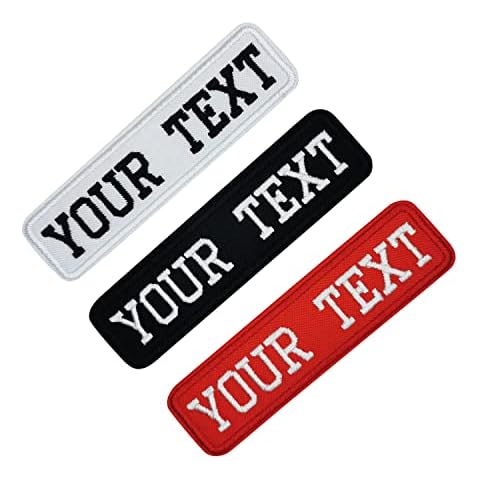 MVCEN Embroidery Name Patches,Custom Patches Name,Tag Patch for Multiple Clothing Bags Vest Jackets Work Shirts Cover