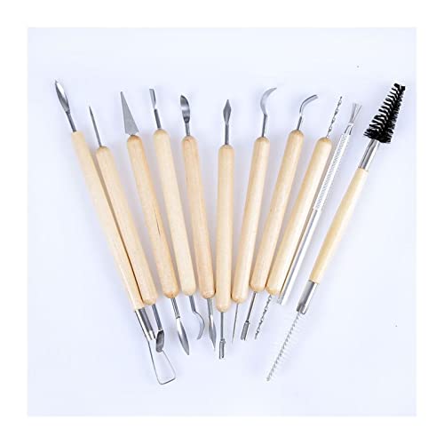 Keramische Klei Gereedschap, 11 stks Clay Sculpting Kit Sculpt Smoothing Wax Carving Aardewerk Keramische Tools Polymeer… - Image 6