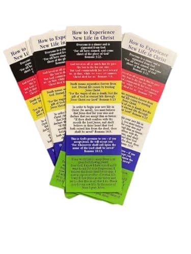 Plan of Salvation Bookmarks (How to Experience) Religious Bookmarks Church Supplies (Pack of 50) by Thelma's Shop