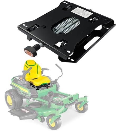 ELITEWILL Universal Seat Suspension for Zero Turn Mower Fit for John Deere, Hustler, Z TRAK, Kubota, Exmark Mower Tractor W/O Seat Slider