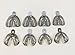Edentulous Stainless Steel Perforated Impression Tray 8/Set