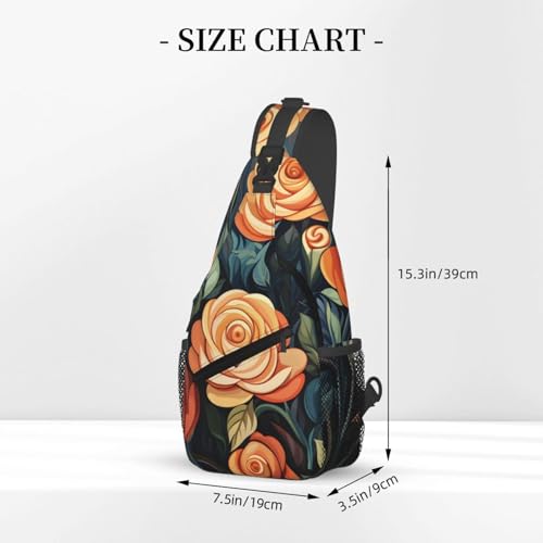 Morrales de Tirante Unisex con Estampa Floral Cartoon Rose miniatura 3