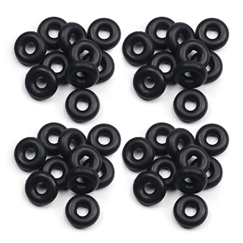 Othmro Oリング 1.5mm幅 4.5mm外径 1.5mm内径 50個入り 黒 ニトリルゴムOリング O型リング 黑 ニトリルゴム ゴムガスケット ゴムリングセット ラバー パッキン 耐熱 耐油 防水 車 エアコン 各種機器のガスケット 機械修理 完全密封