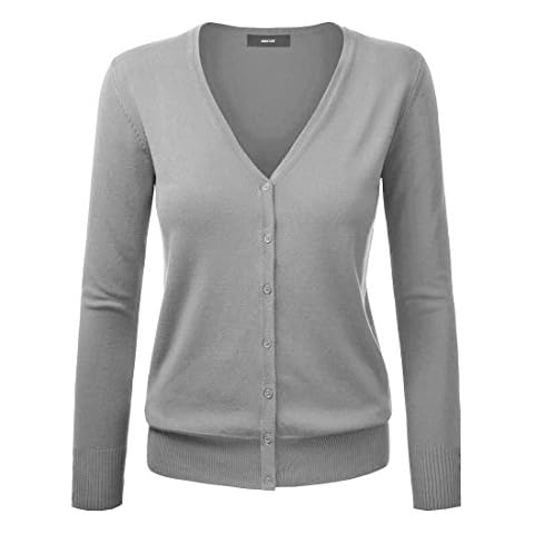 Golden Service Women's Grey Button Down Cardigan Cover