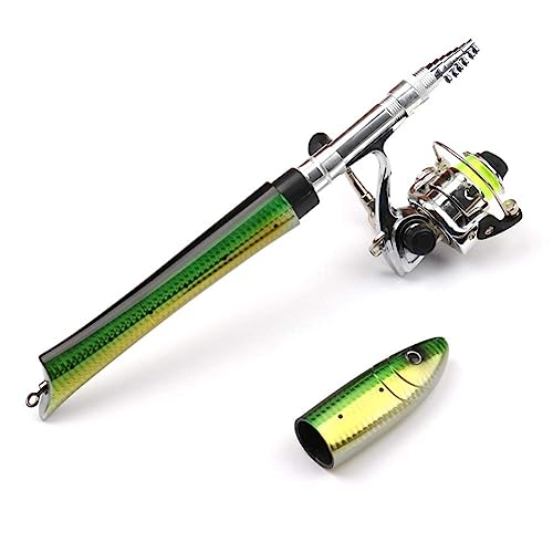 PiscatorZone Pen Fishing Pole 55 Inch Mini Pocket Fishing Rod Travel...