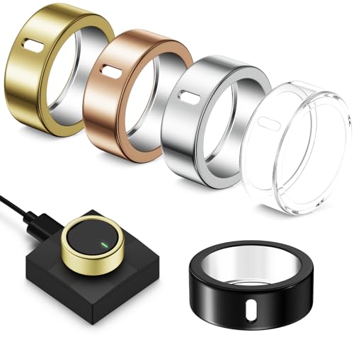 Hexasider 5 Pack Cover for Ultrahuman Ring Air Anti-Scratch TPU Protector Compatible with Ultrahuman Ring Case Accessories for Women Men Working Out Gym (Size 9)