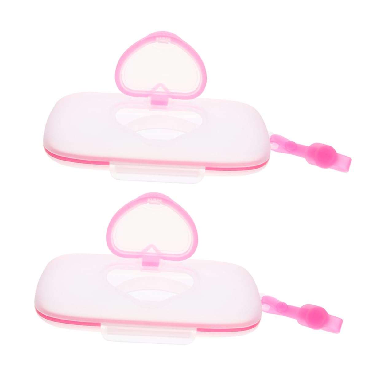 HEMOTON 2Pcs Portable Wipes Box Convenient Wipes Dispenser for and Quick Clean Ups Lightweight and Durable Wipes Case for and Travel