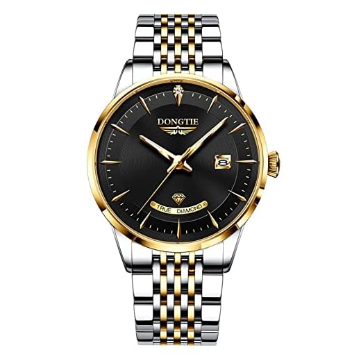 ZHANGZONG Reloj Hombre Barato Reloj Mujer smartwatch Reloj de Cuarzo para Hombre de Tres Tonos Plateado/Dorado/Negro con Correa de Acero Inoxidable Reloj de Pulsera de Negocios a la Moda Reloj(Color