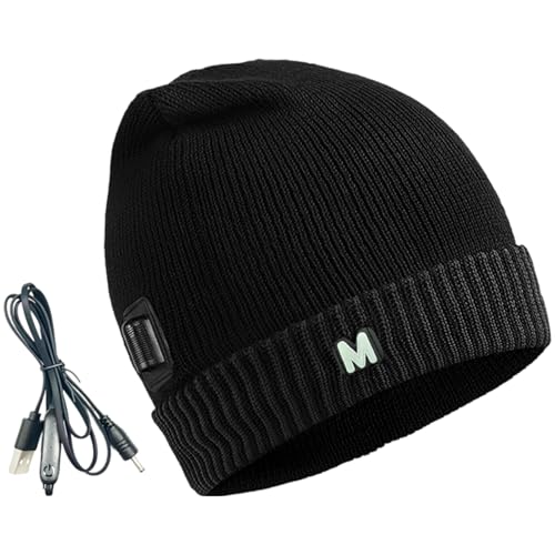 Gorro eléctrico con calefacción de invierno con enchufe USB para hombres