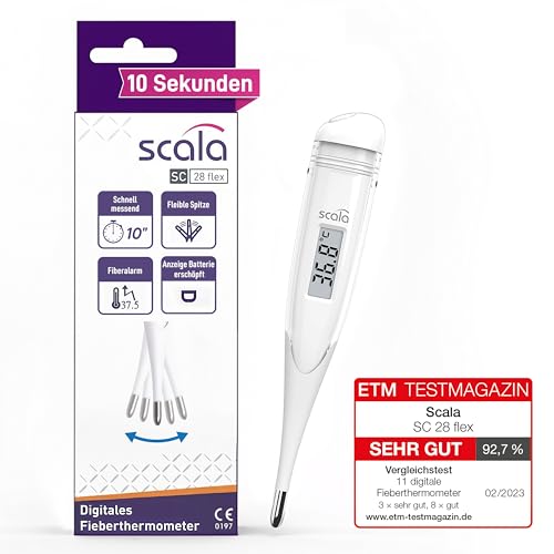 Scala SC 28 blanc flex Speed Thermomètre digital Blanc