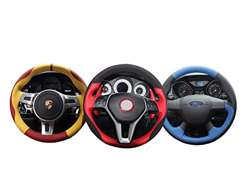 Loncky Genuine Leather Steering Wheel Cover for Chevrolet 2008-2013 Silverado 1500 Silverado 2500 35002007-2014 Tahoe2007-2014 Suburban 15002007-2013 Avalanche 15002009-2015 TraverseExpress product thumbnail 14