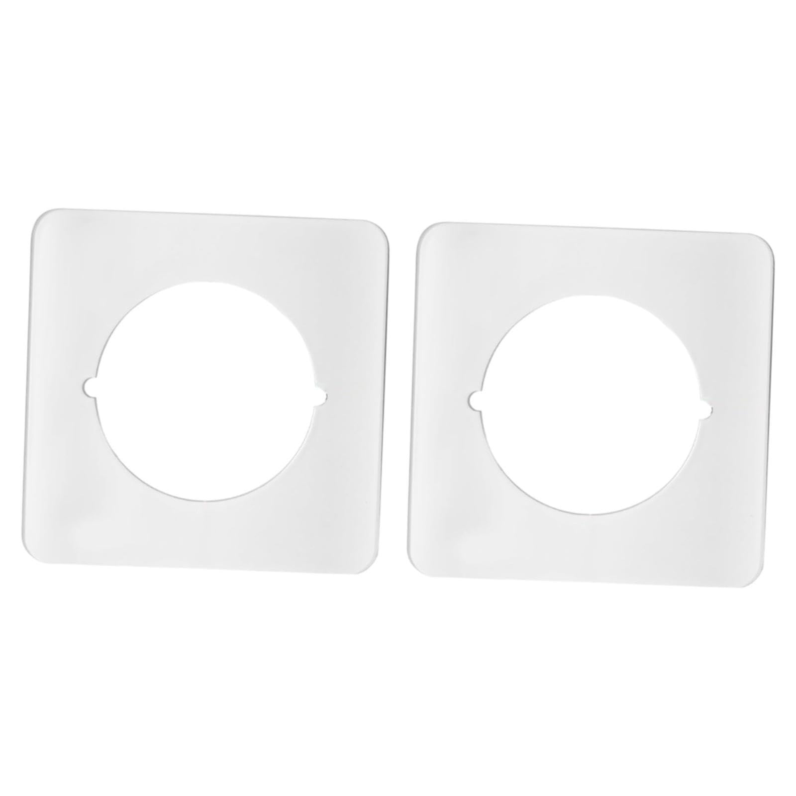 Pixzcsa 2Piece Replacement Door Knob Lever Fixing Filler Cover Plate Sturdy And Functional Door Reinforcement Plate