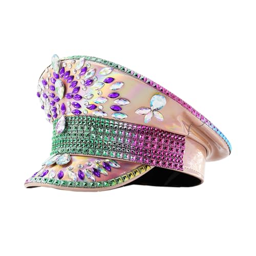 Chapeau de nuit brillant de qualité supérieure à paillettes pour scène et marins