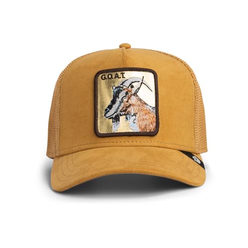 Goorin Golden Goat Trucker Hat - 84/16 Poly Cotton Blend - Amber - One Size - Unisex