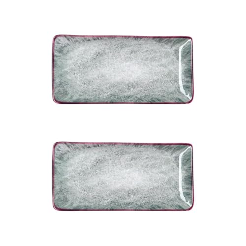 Bidasoa Stela Set 2 Bandejas Porcelana 25x12cm Porcelana Apto Microondas Apilable