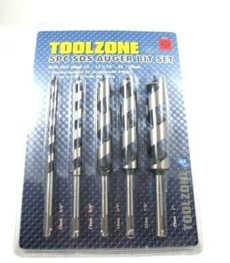 5pc Auger Drill Bit Set Wood Drills Hex Shank SDS 10 13 19 22 25mm New DR144