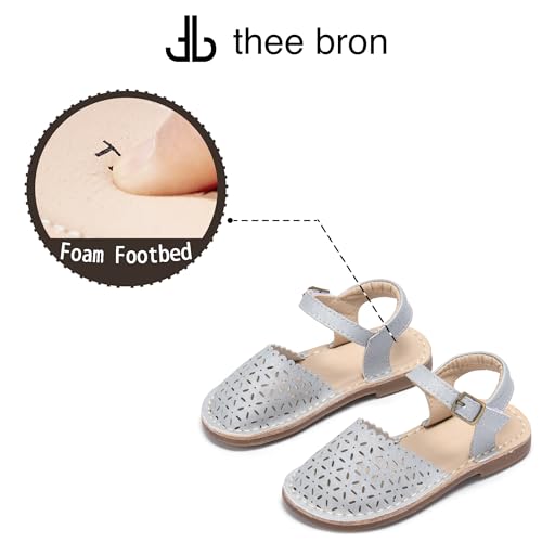 Image of THEE BRON Toddler Girls Espadrilles Sandals Hollow Out Rustic Dress Shoes