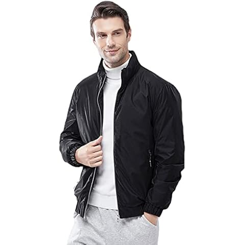 YouLpoet Lightweight Down Jacket Men's Winter Stand-Up Collar Warm Jacket Casual Cold-Proof Clothing,black,7XL Cover